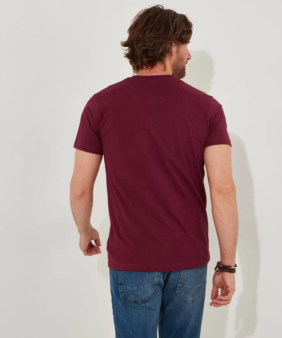 Online Joe Browns Linear Guitar Tee Burgundy