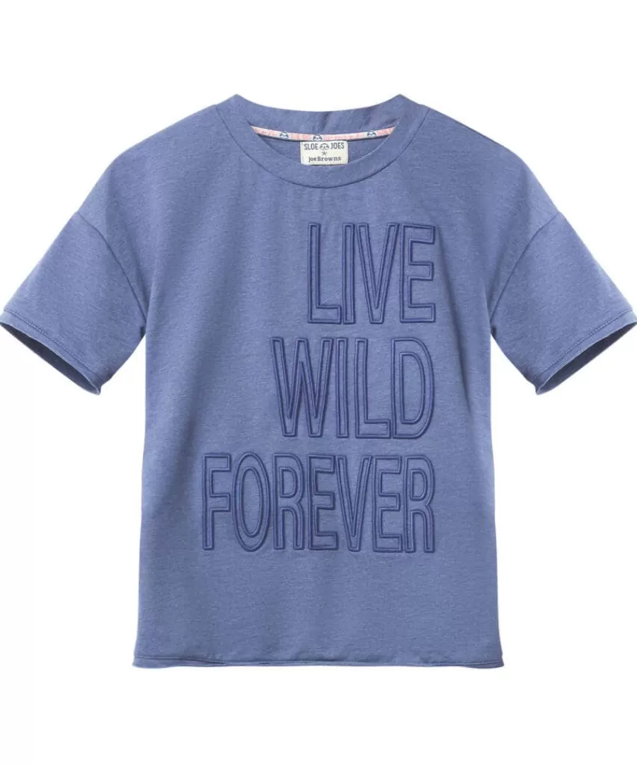 Online Joe Browns Live Wild Forever Tee Blue