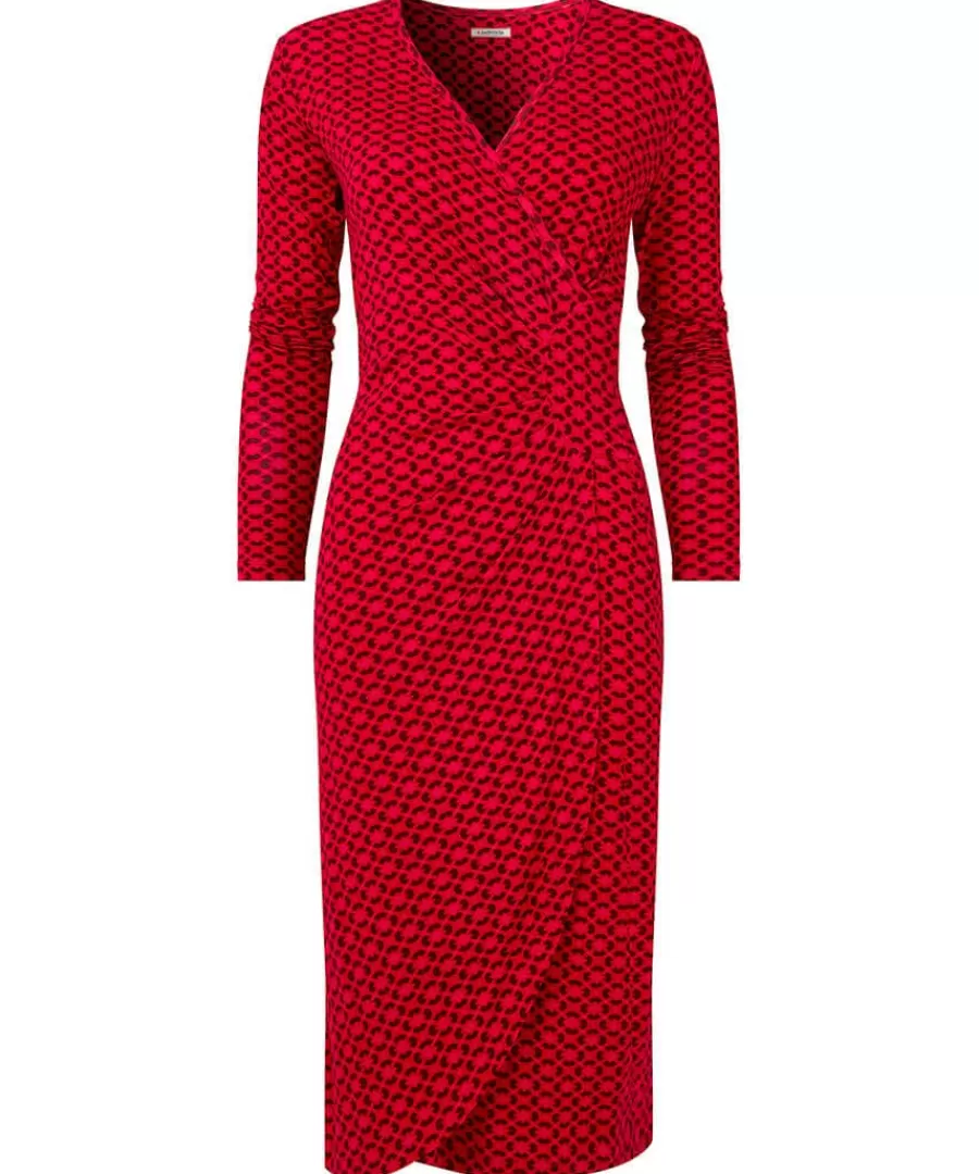Clearance Joe Browns Lola Geo Jersey Dress Red