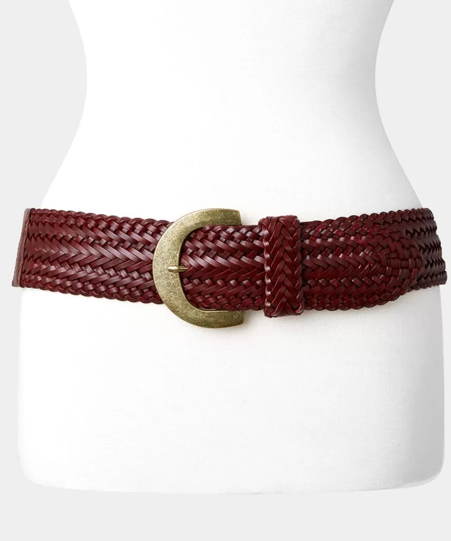 Fashion Joe Browns Lola Woven Leather Belt Tan