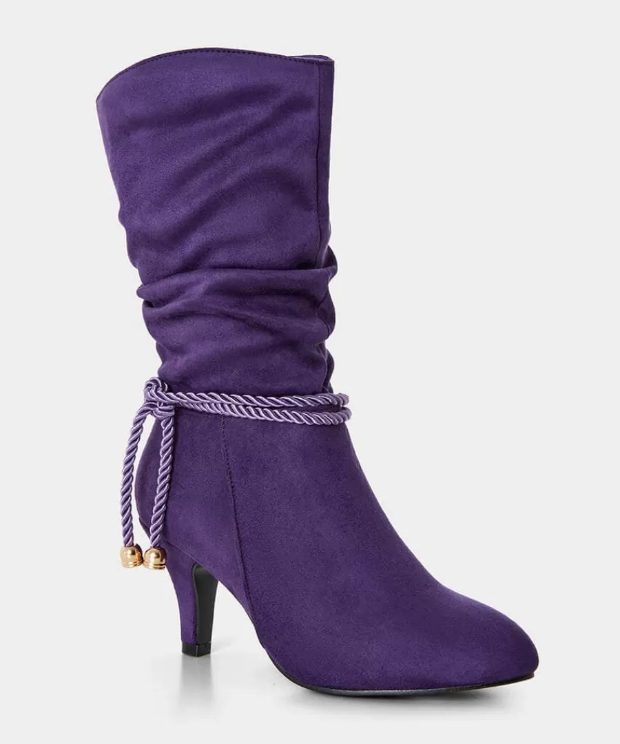 Sale Joe Browns Looking Good Slouchy Boots Deep Purple