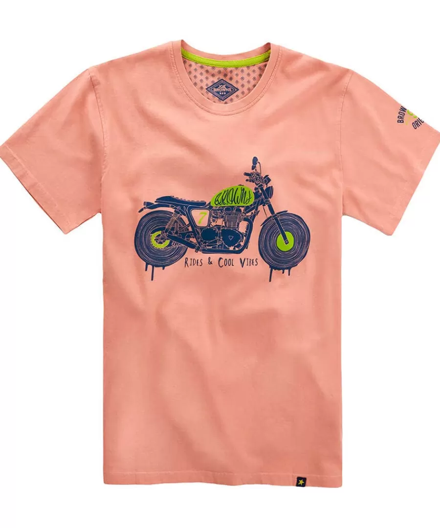 Hot Joe Browns Love The Ride Tee Pink