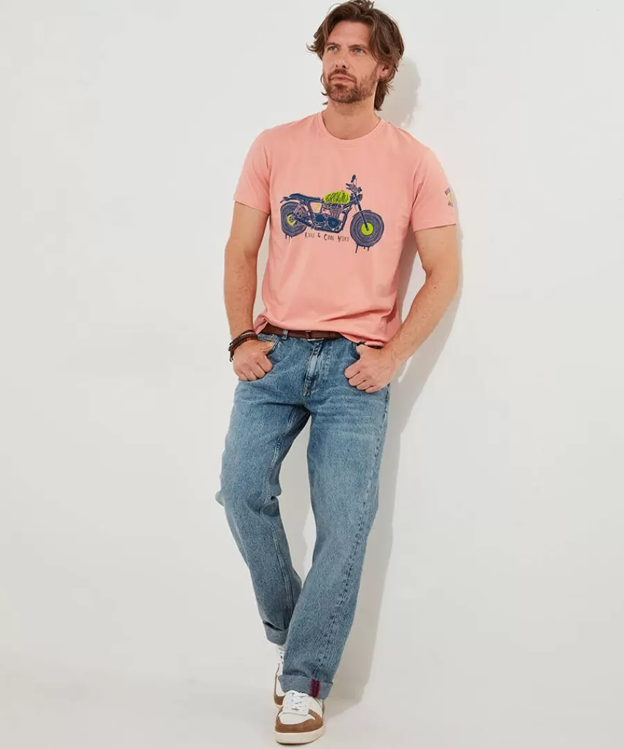 Hot Joe Browns Love The Ride Tee Pink