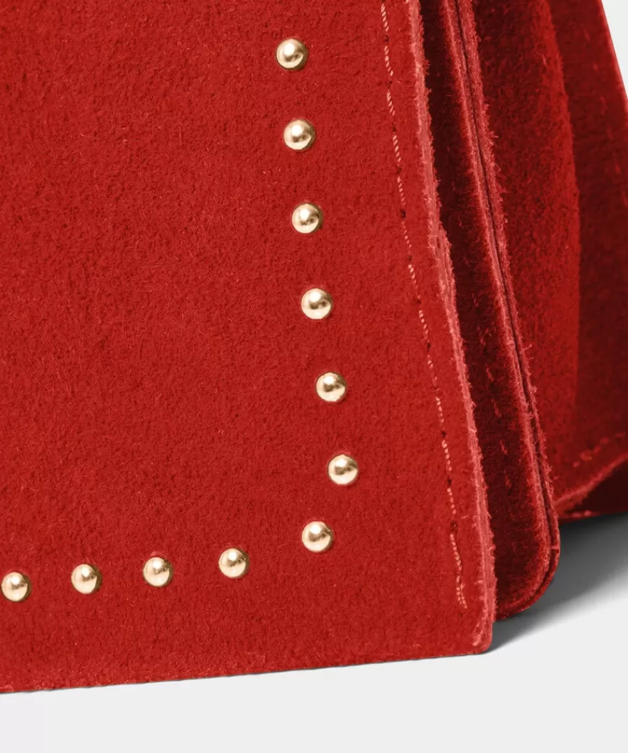 Fashion Joe Browns Lovely Lizzy Suede Bag Red