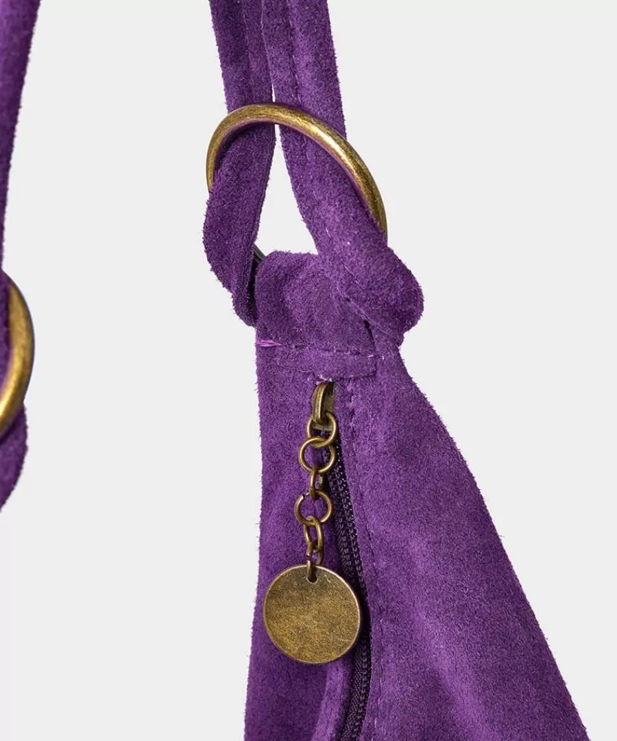 Online Joe Browns Luna Hobo Suede Bag Purple