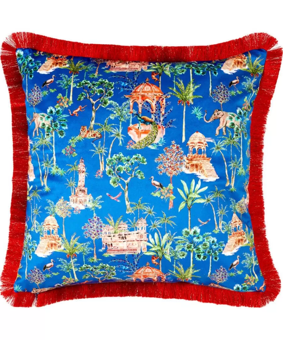 New Joe Browns Luxe Leopard Floral Reversible Cushion Pink