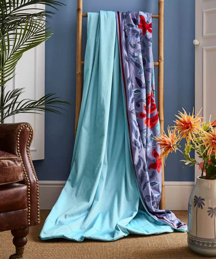 Fashion Joe Browns Luxurious Velvet Reversible Throw Lilac