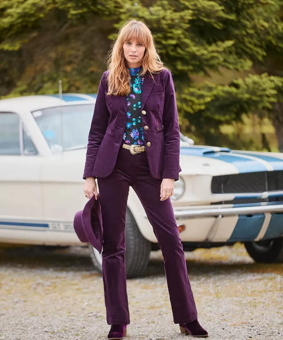 Clearance Joe Browns Magnificent Moleskin Jacket Purple