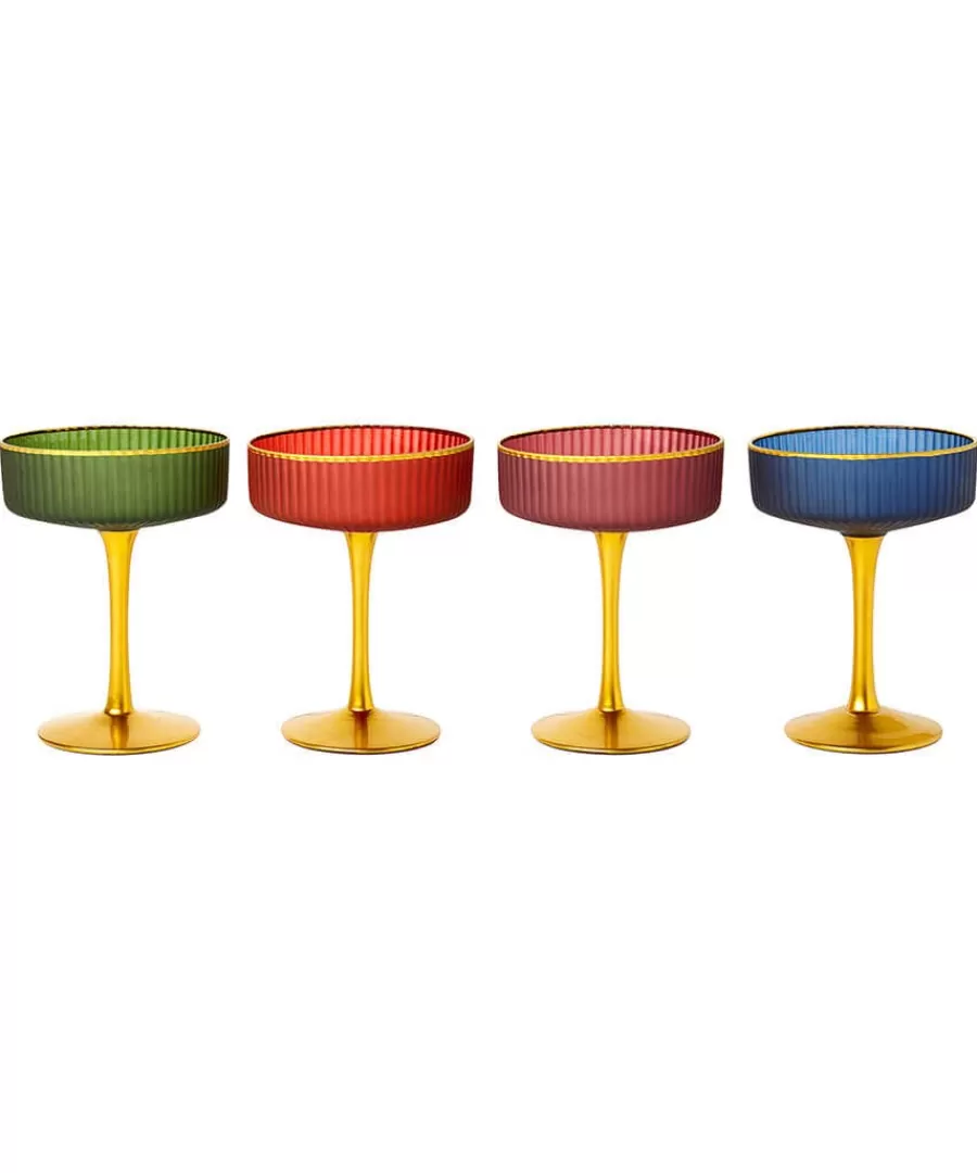 Sale Joe Browns Majestic Jewel Martini Glasses Set Of 4 Multi
