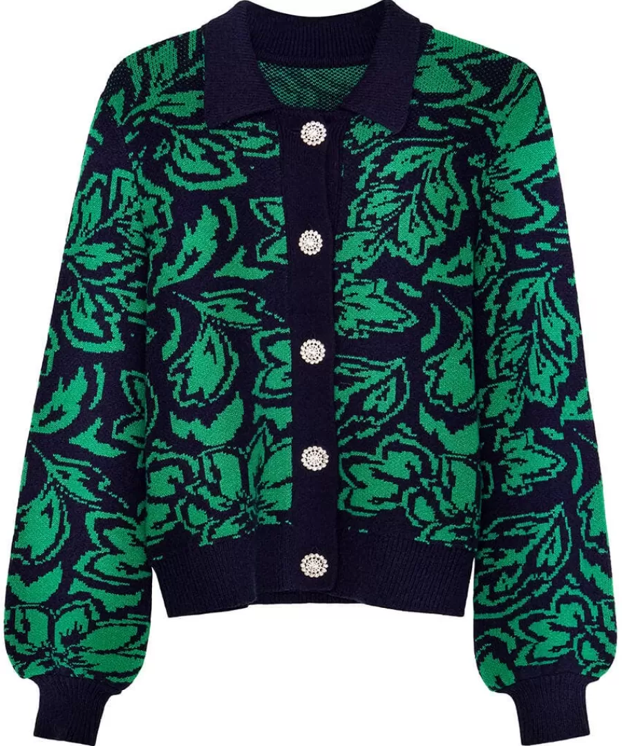 Store Joe Browns Make A Statement Collared Cardigan Green