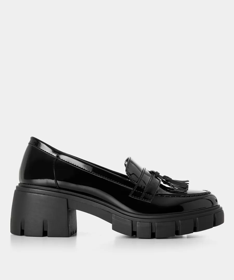 Shop Joe Browns Manor Road Chunky Loafers Black
