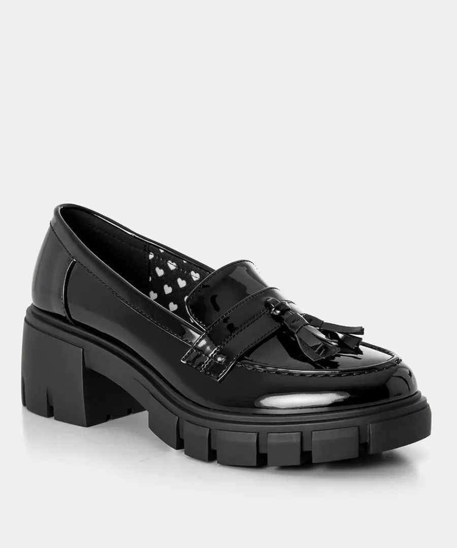 Shop Joe Browns Manor Road Chunky Loafers Black