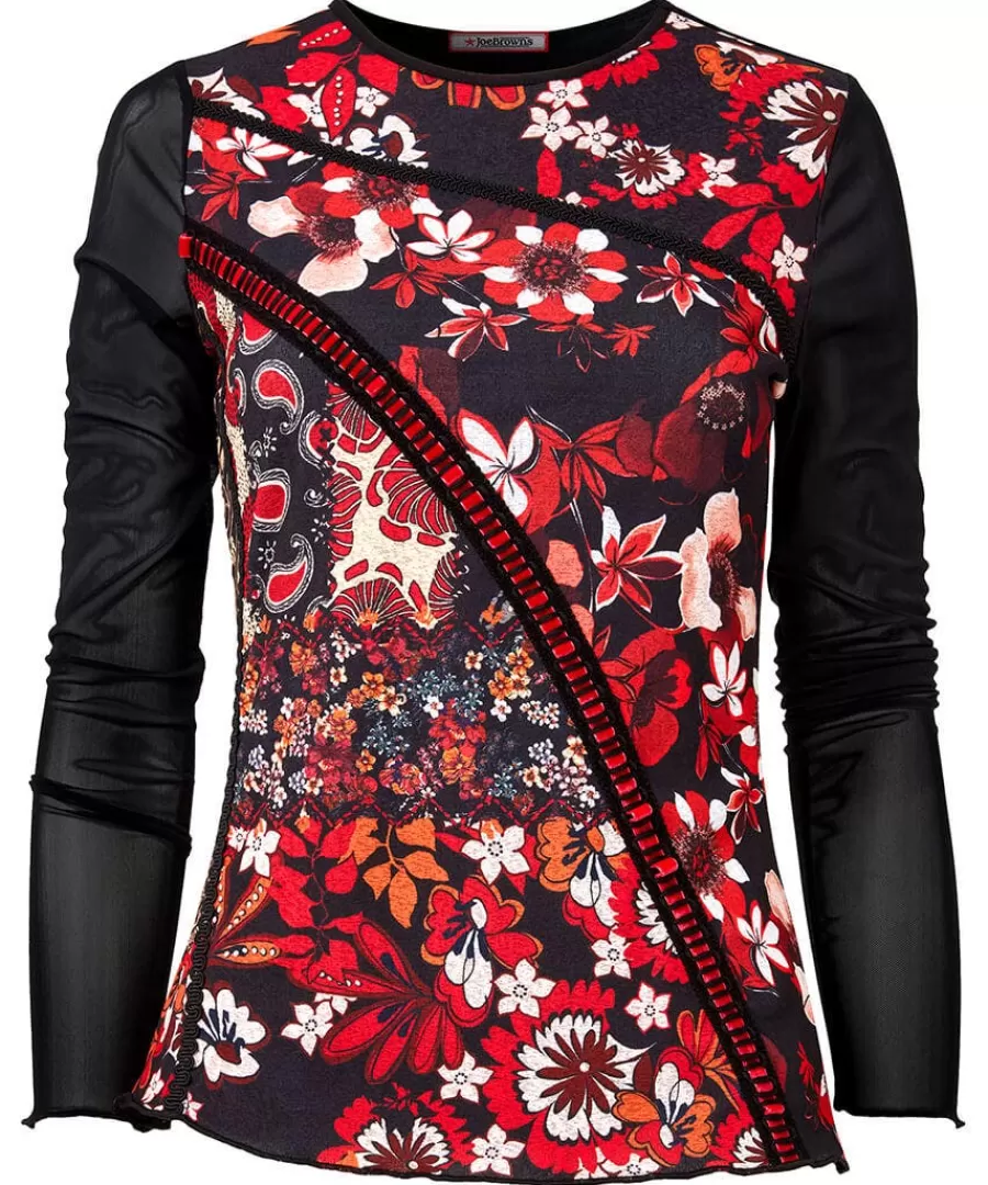 Clearance Joe Browns Marcie Cutabout Mesh Top Orange