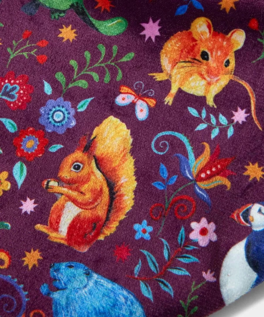 Cheap Joe Browns Merry And Wild Velvet Hot Water Bottle Multi