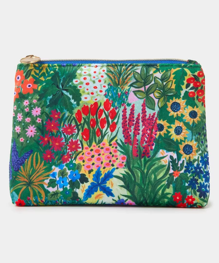 New Joe Browns Merry And Wild Velvet Pouch With Handbag Essentials Multi