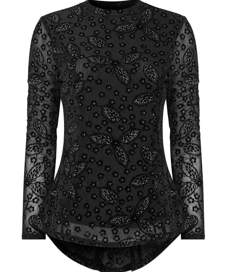 Best Sale Joe Browns Mesmerising Mesh Top Black