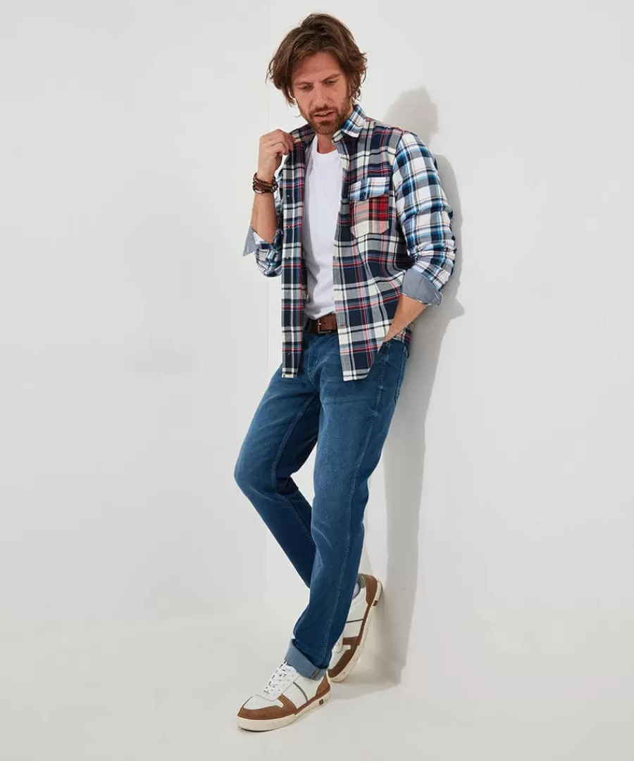 Cheap Joe Browns Mix It Up Check Shirt Blue