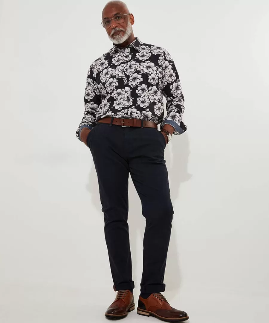 Shop Joe Browns Monochrome Floral Shirt White