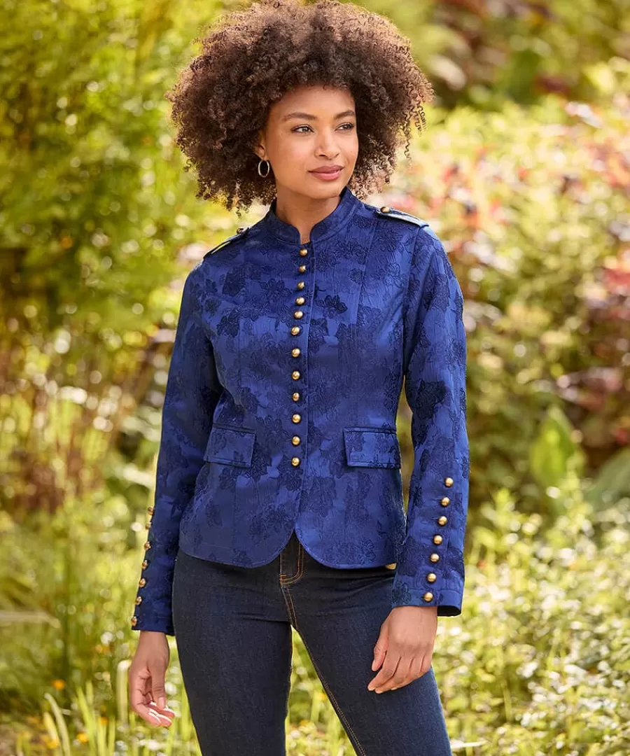 Cheap Joe Browns Must Have Military Jacquard Jacket Blue