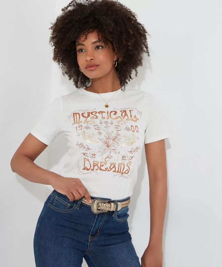 Online Joe Browns Mystical Magic T-Shirt Cream