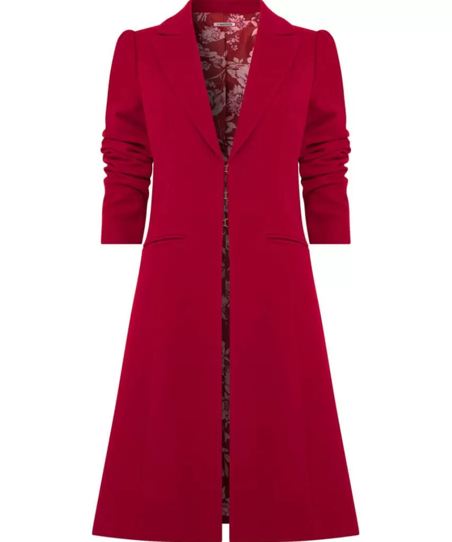 Hot Joe Browns Oh So Sophisticated Coat Red