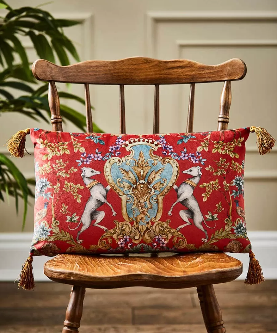 Online Joe Browns Olde Worlde Reversible Cushion Red