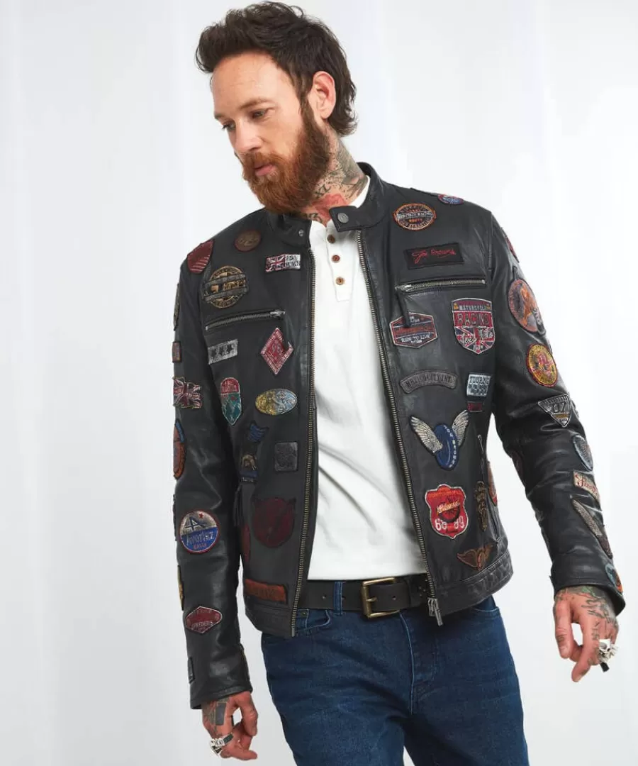 New Joe Browns On Tour Leather Jacket Black