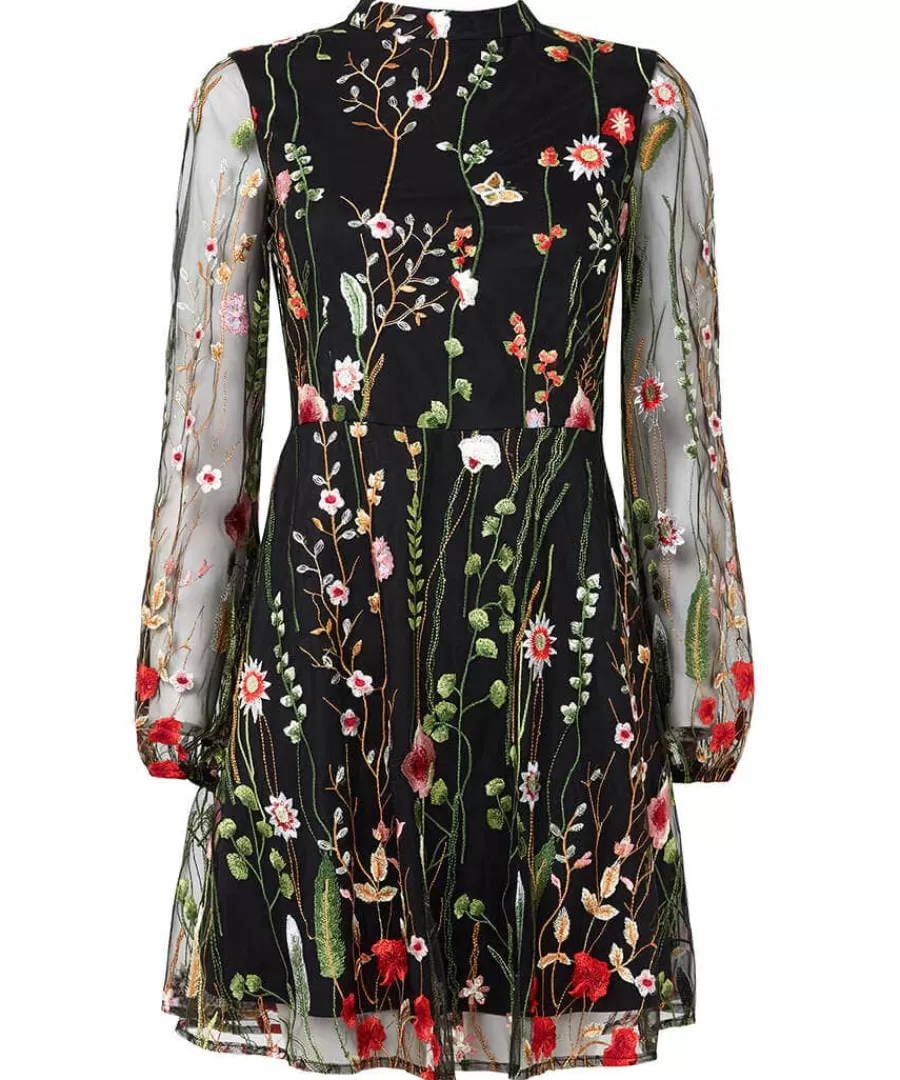 Cheap Joe Browns Ophelia Embroidered Dress Black
