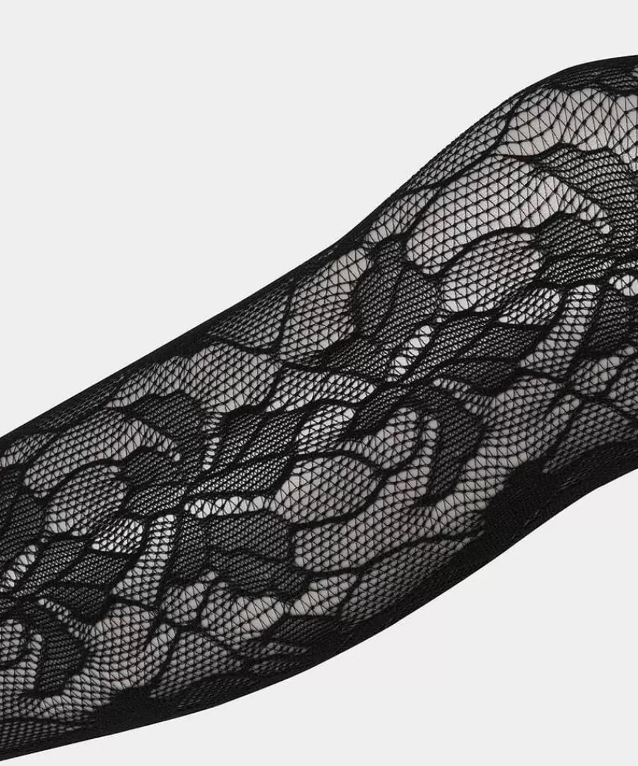 Cheap Joe Browns Orchid Lace Luxury Tights Black