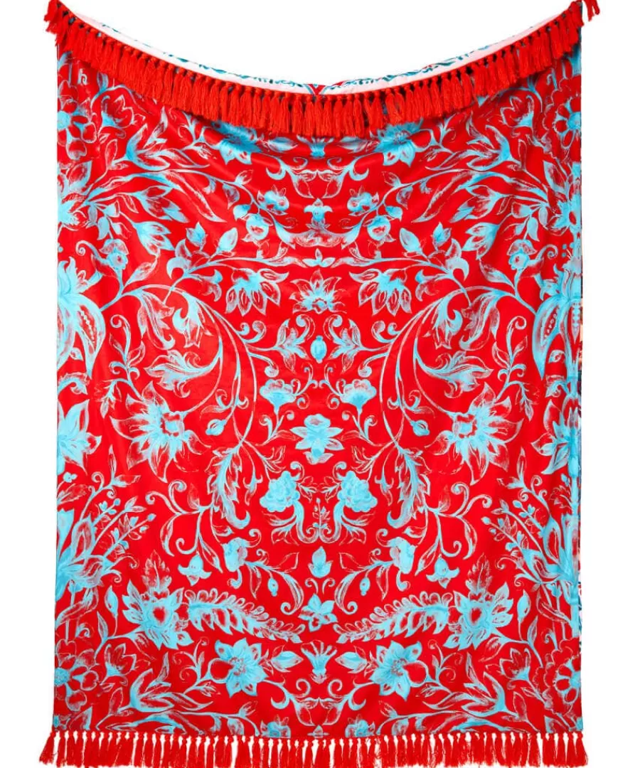 Fashion Joe Browns Ornate Elephant Reversible Tassel Throw Rust