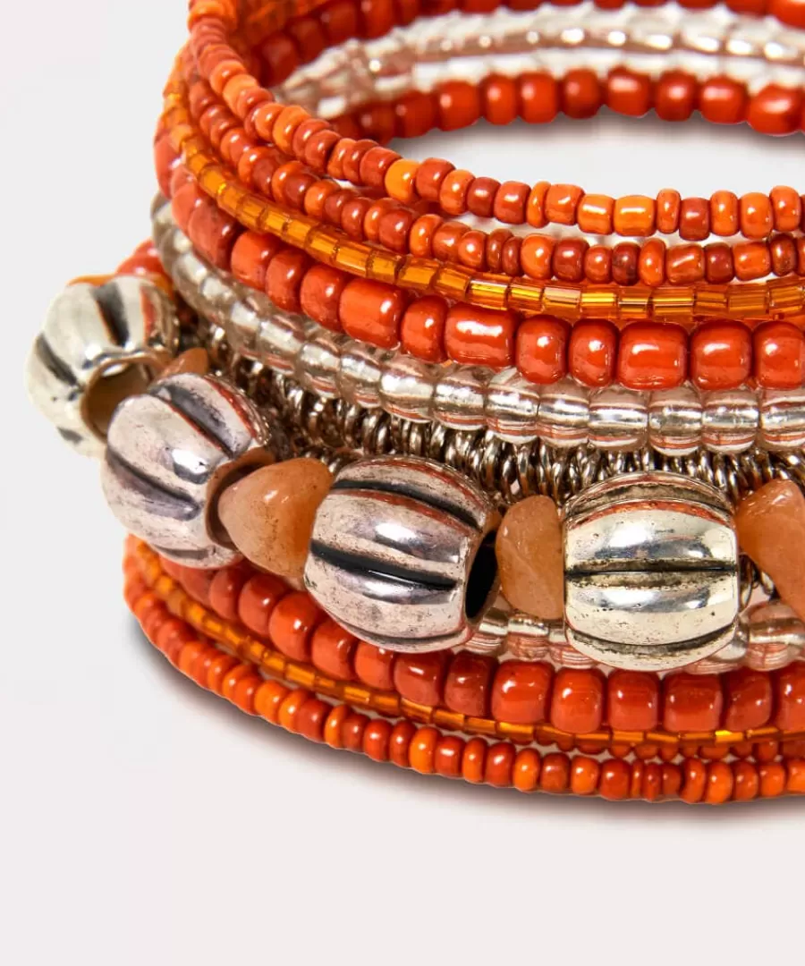 New Joe Browns Paradise Beaded Cuff Orange