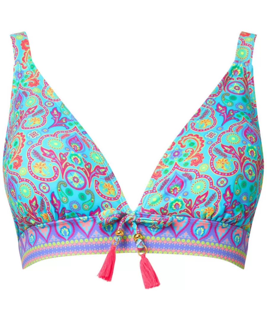 Sale Joe Browns Paradise Cove Bikini Top Blue Multi