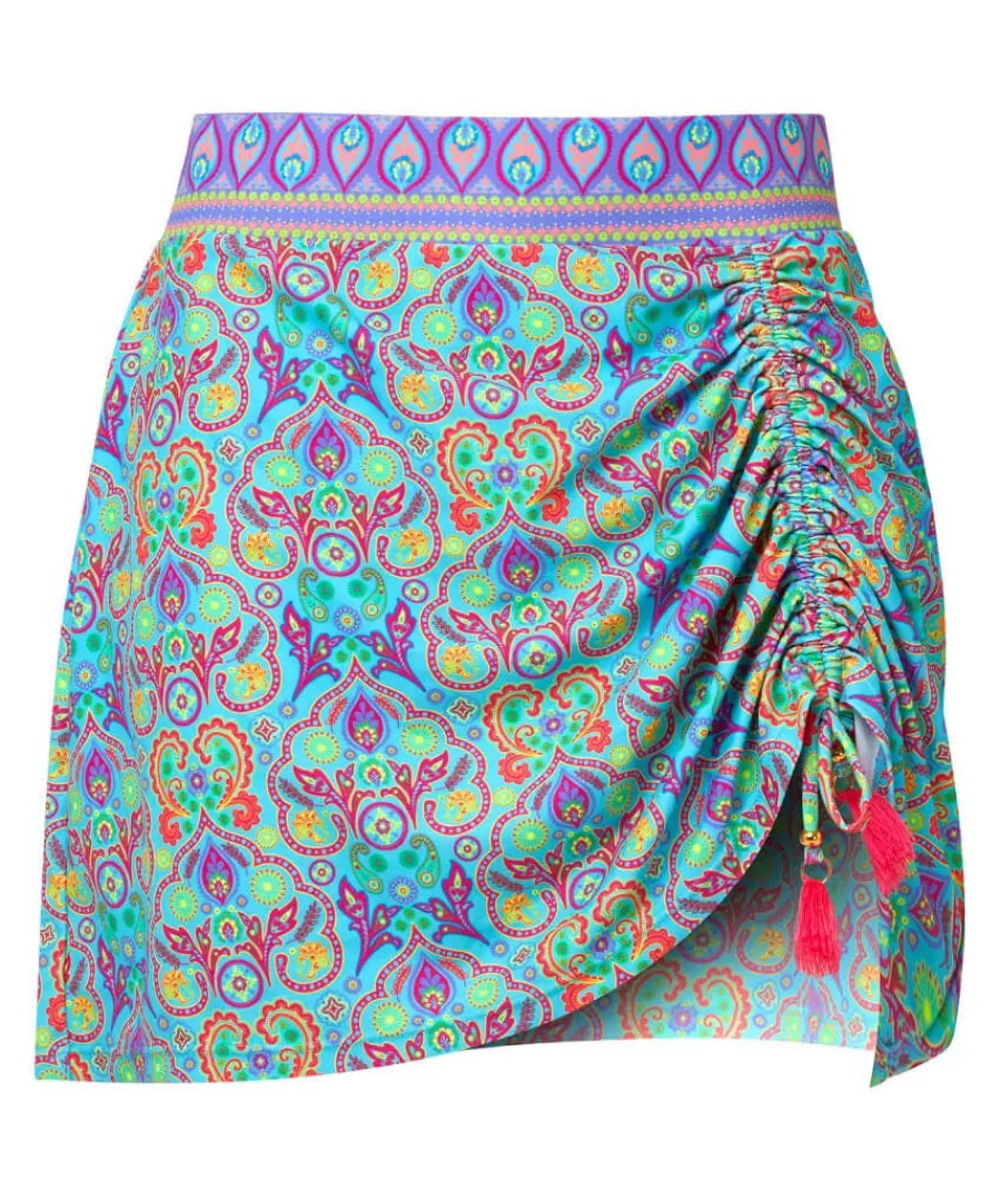 New Joe Browns Paradise Cove Swim Skirt Blue Multi