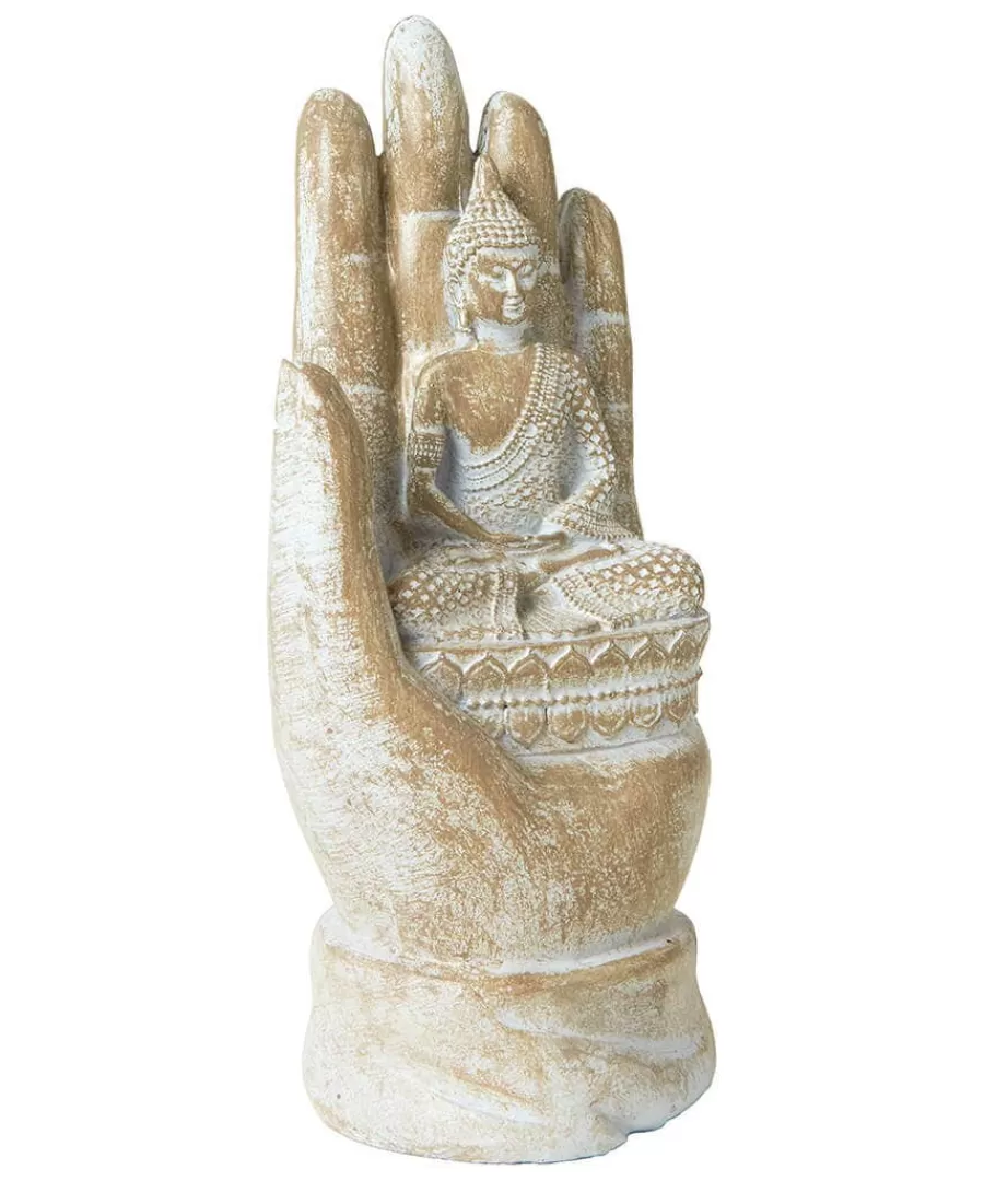 Flash Sale Joe Browns Peaceful Palm Meditating Buddha Figurine Grey