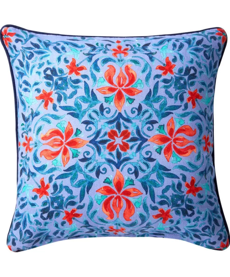 Online Joe Browns Peaceful Pergola Scene Reversible Cushion Blue