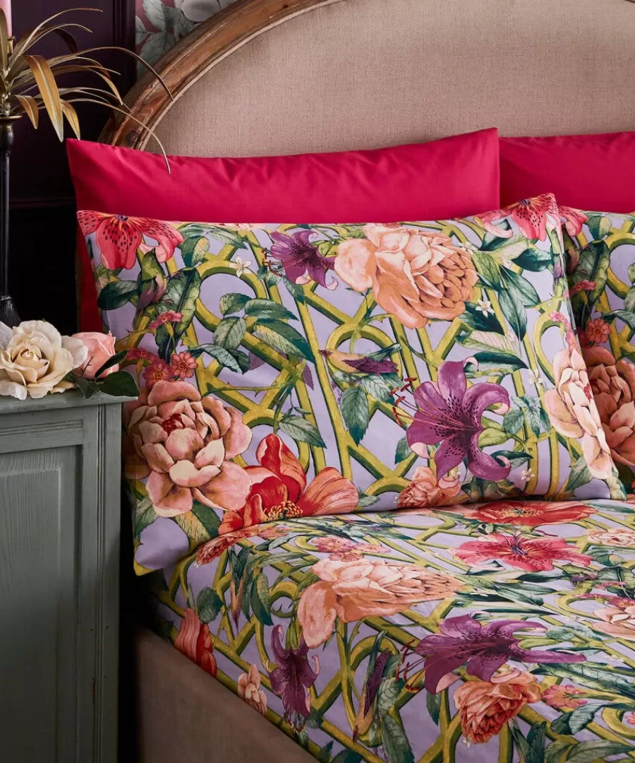 Discount Joe Browns Peacock Plumage Matching Bedding Pink