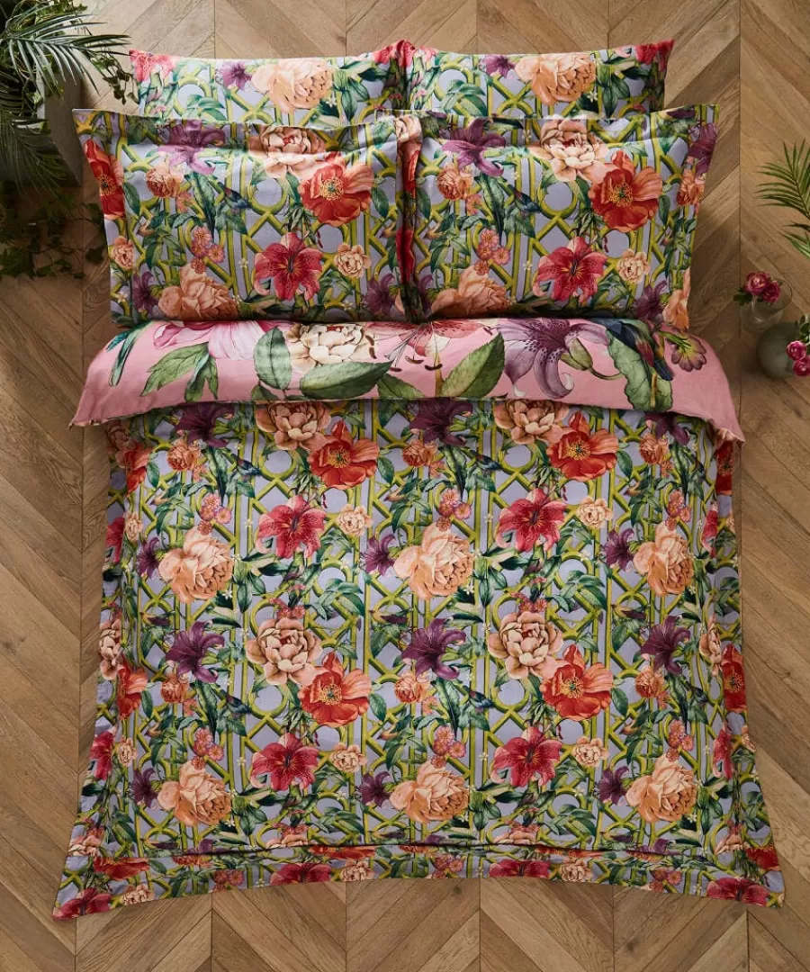 Flash Sale Joe Browns Peacock Plumage Reversible Duvet Set Pink