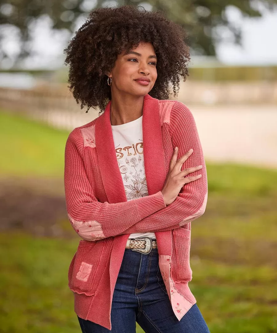 Clearance Joe Browns Perfect Patchwork Cardigan Pink