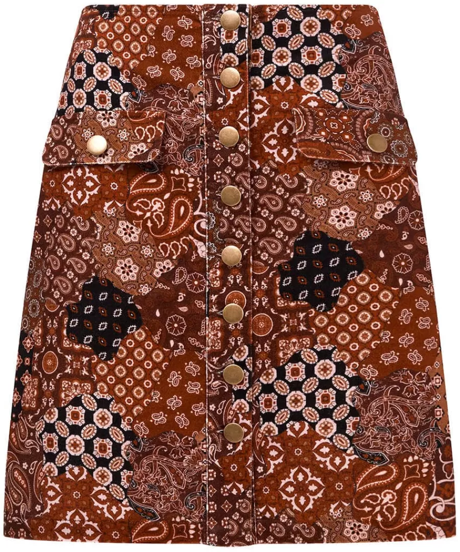 Sale Joe Browns Perfect Patchwork Skirt Brown