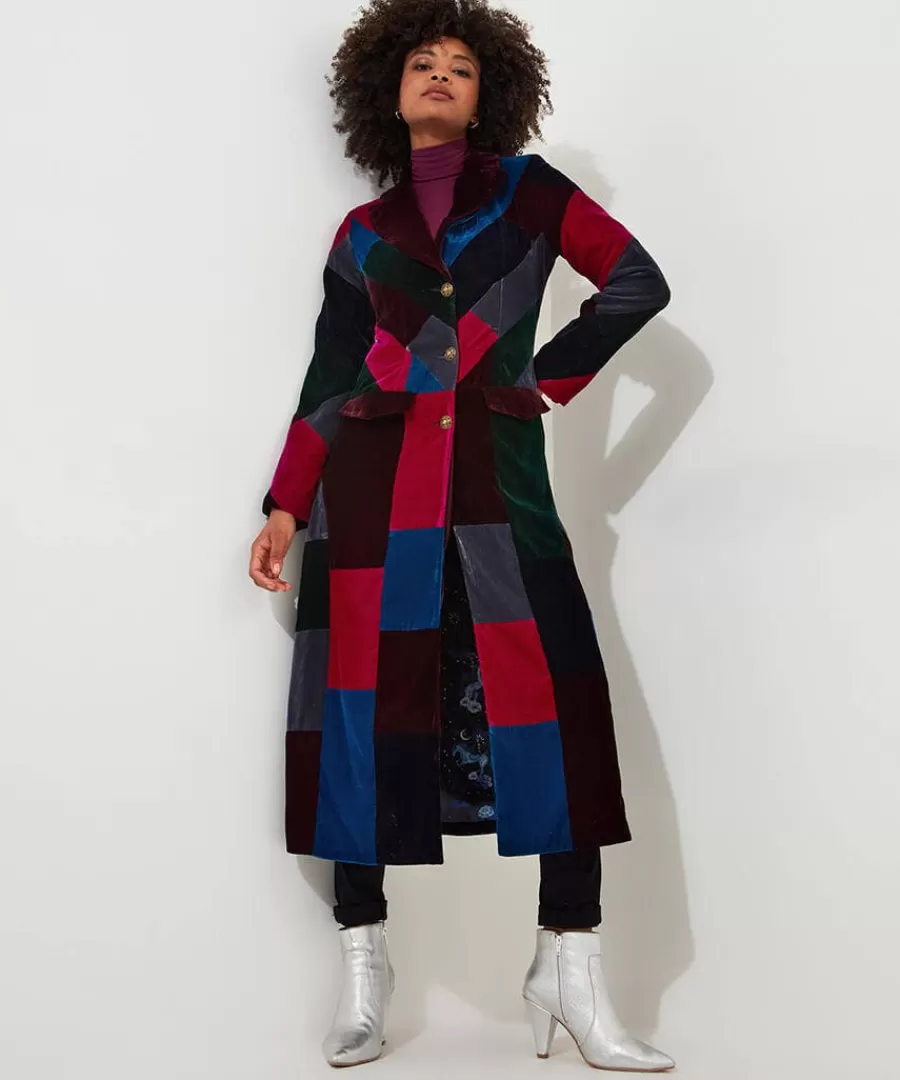 New Joe Browns Perfectly Patchwork Coat Multi