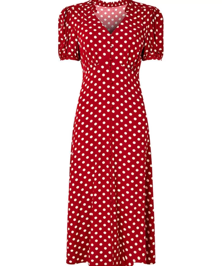 Outlet Joe Browns Perfectly Polka Dress Berry
