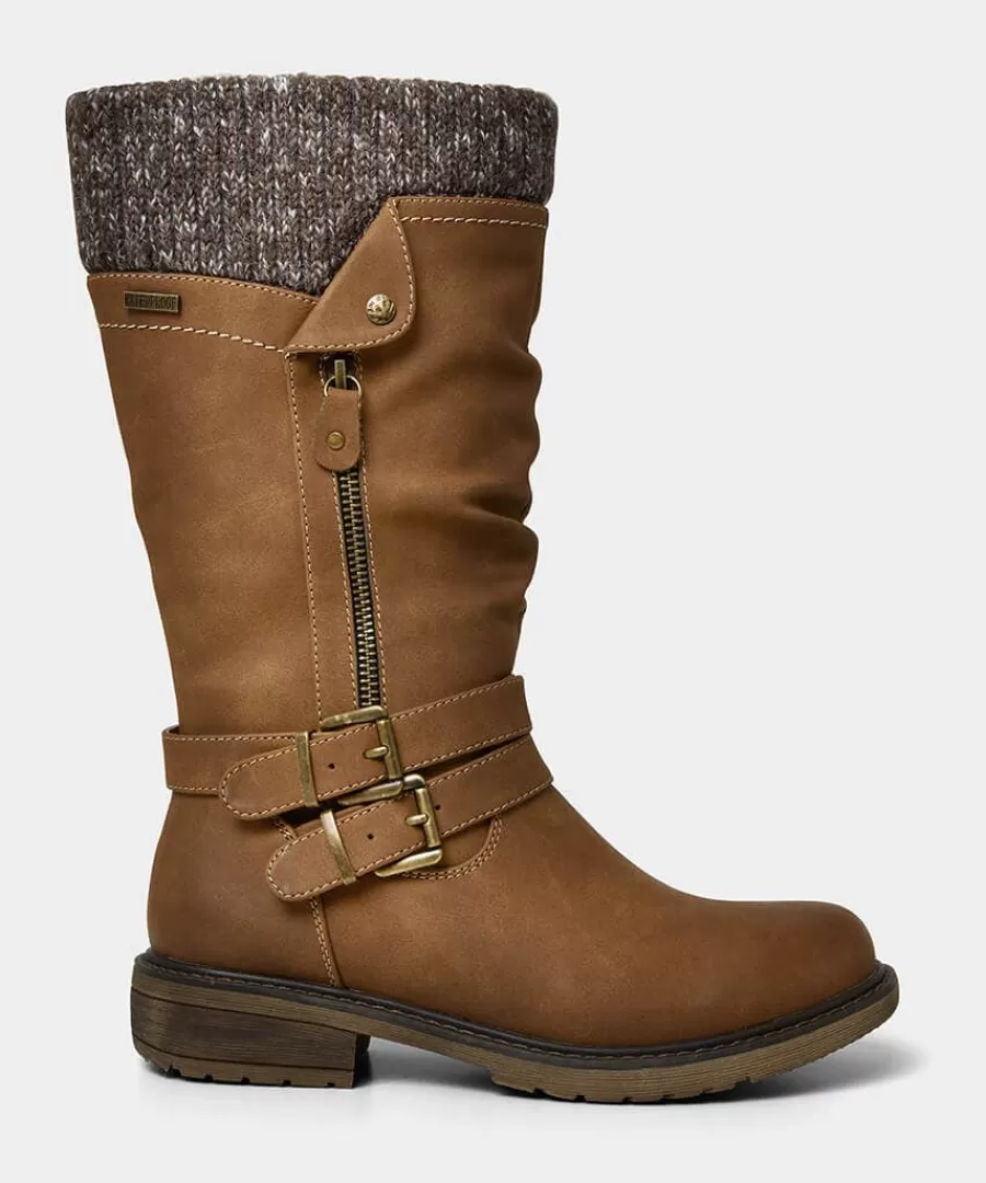 Store Joe Browns Peyton Knitted Slouch Boots Tan