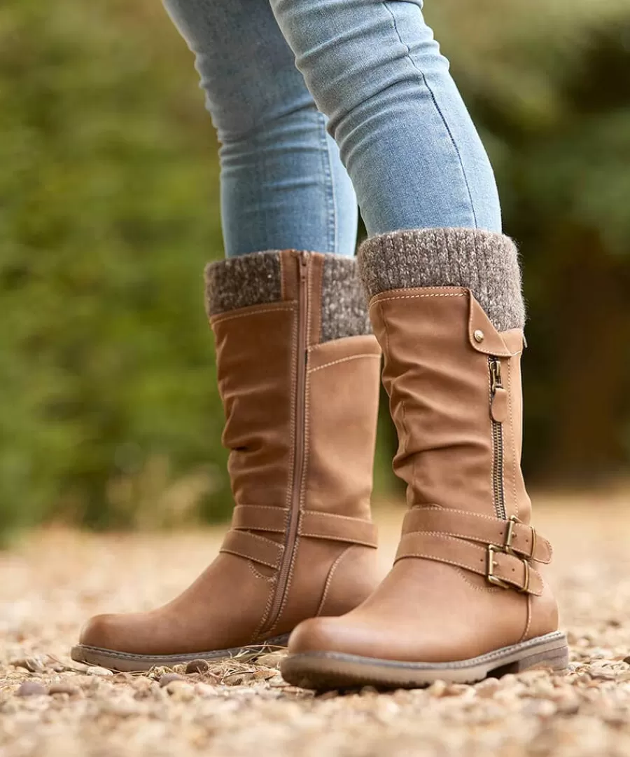 Store Joe Browns Peyton Knitted Slouch Boots Tan