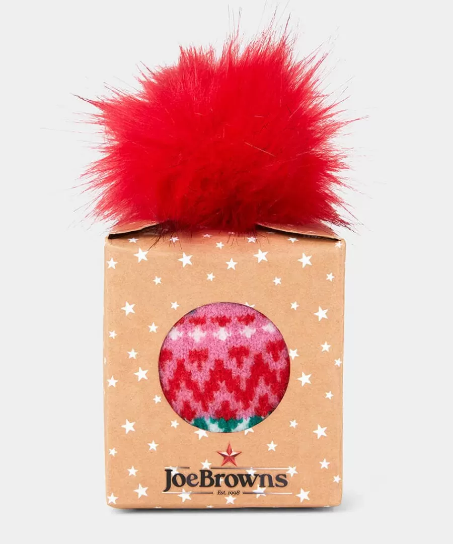 Outlet Joe Browns Pom Pom Hat In A Box Pink Multi