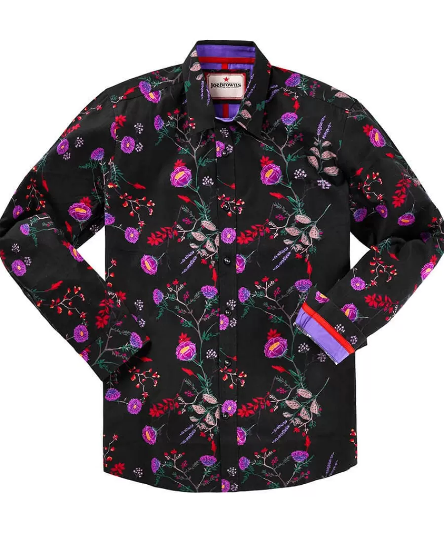 Sale Joe Browns Pop Floral Shirt Black