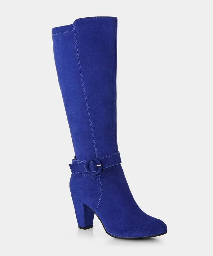 Shop Joe Browns Portobello Suede Boots Cobalt Blue