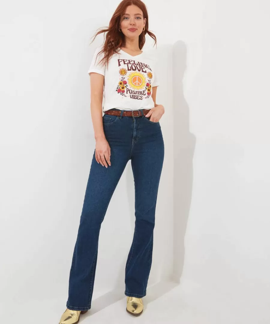 Shop Joe Browns Positive Vibes Tee White