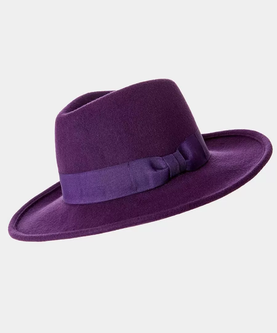 Outlet Joe Browns Private Showing Wool Fedora Purple