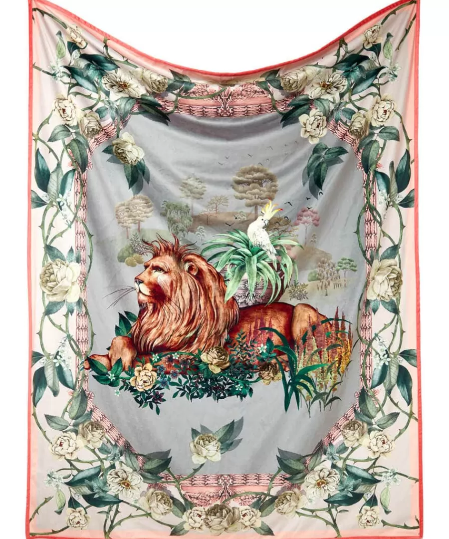 Best Sale Joe Browns Regal Lion Reversible Throw Beige