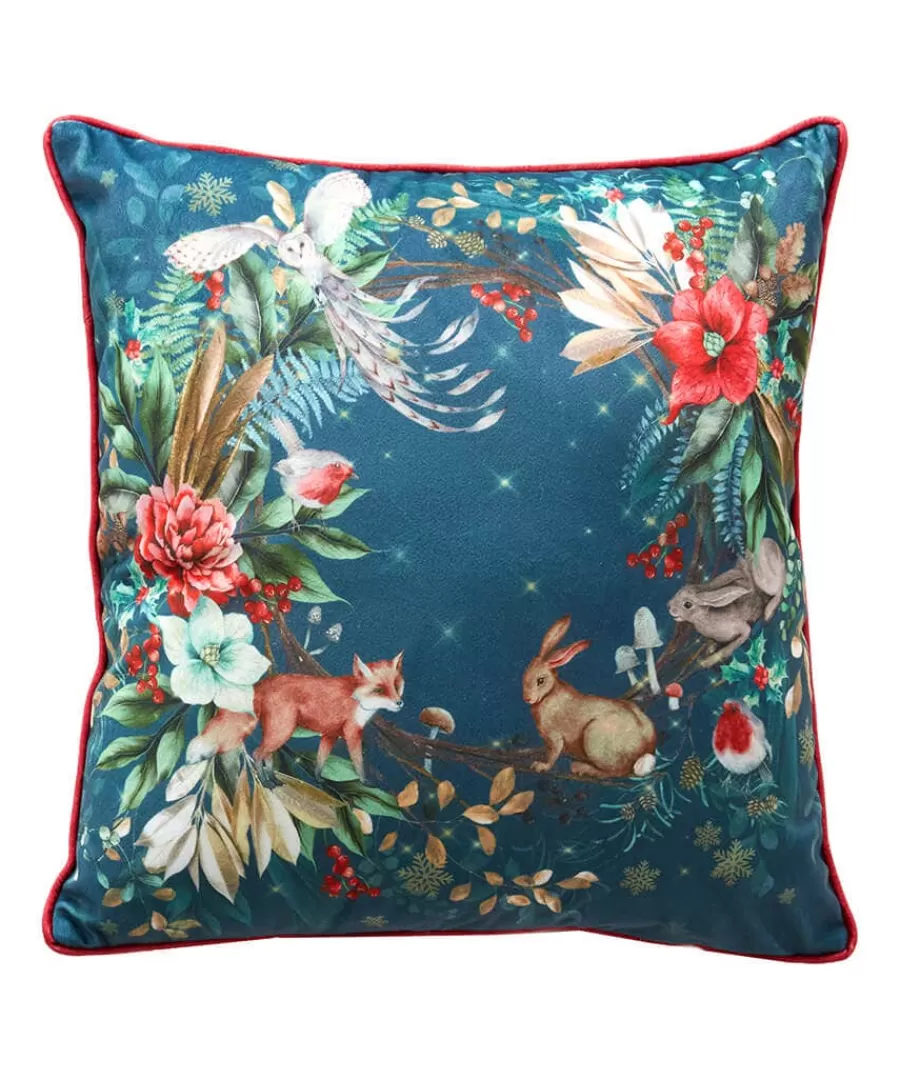 Cheap Joe Browns Remarkable Wreath Christmas Cushion Green